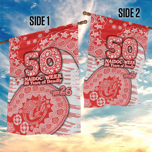 Sydney Swans NAIDOC Week 2026 Garden Flag Australian Aboriginal Dot Art Dreamtime Pattern Style