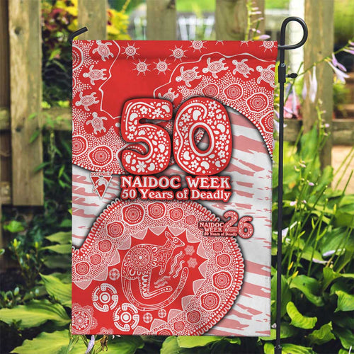 Sydney Swans NAIDOC Week 2026 Garden Flag Australian Aboriginal Dot Art Dreamtime Pattern Style
