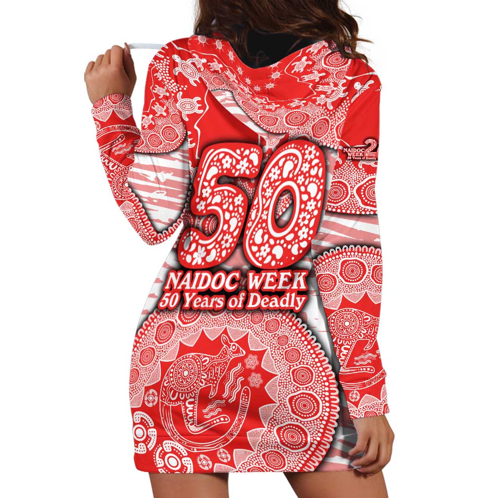 Sydney Swans NAIDOC Week 2026 Hoodie Dress Australian Aboriginal Dot Art Dreamtime Pattern Style