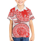Sydney Swans NAIDOC Week 2026 Kid Hawaiian Shirt Australian Aboriginal Dot Art Dreamtime Pattern Style