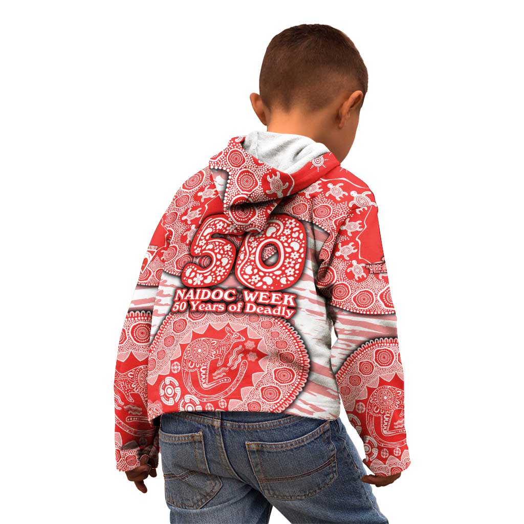 Sydney Swans NAIDOC Week 2026 Kid Hoodie Australian Aboriginal Dot Art Dreamtime Pattern Style