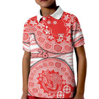 Sydney Swans NAIDOC Week 2026 Kid Polo Shirt Australian Aboriginal Dot Art Dreamtime Pattern Style