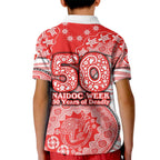 Sydney Swans NAIDOC Week 2026 Kid Polo Shirt Australian Aboriginal Dot Art Dreamtime Pattern Style