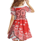 Sydney Swans NAIDOC Week 2026 Kid Short Sleeve Dress Australian Aboriginal Dot Art Dreamtime Pattern Style