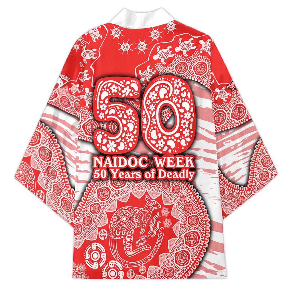 Sydney Swans NAIDOC Week 2026 Kimono Australian Aboriginal Dot Art Dreamtime Pattern Style