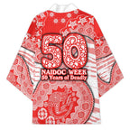 Sydney Swans NAIDOC Week 2026 Kimono Australian Aboriginal Dot Art Dreamtime Pattern Style
