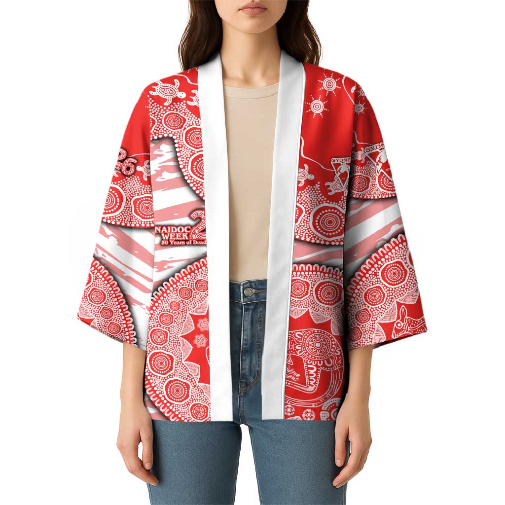 Sydney Swans NAIDOC Week 2026 Kimono Australian Aboriginal Dot Art Dreamtime Pattern Style