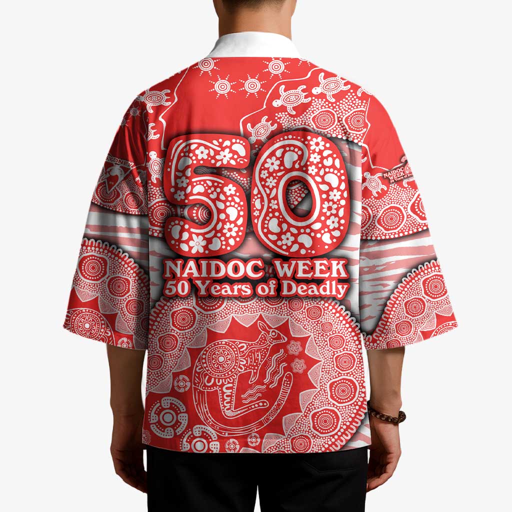 Sydney Swans NAIDOC Week 2026 Kimono Australian Aboriginal Dot Art Dreamtime Pattern Style