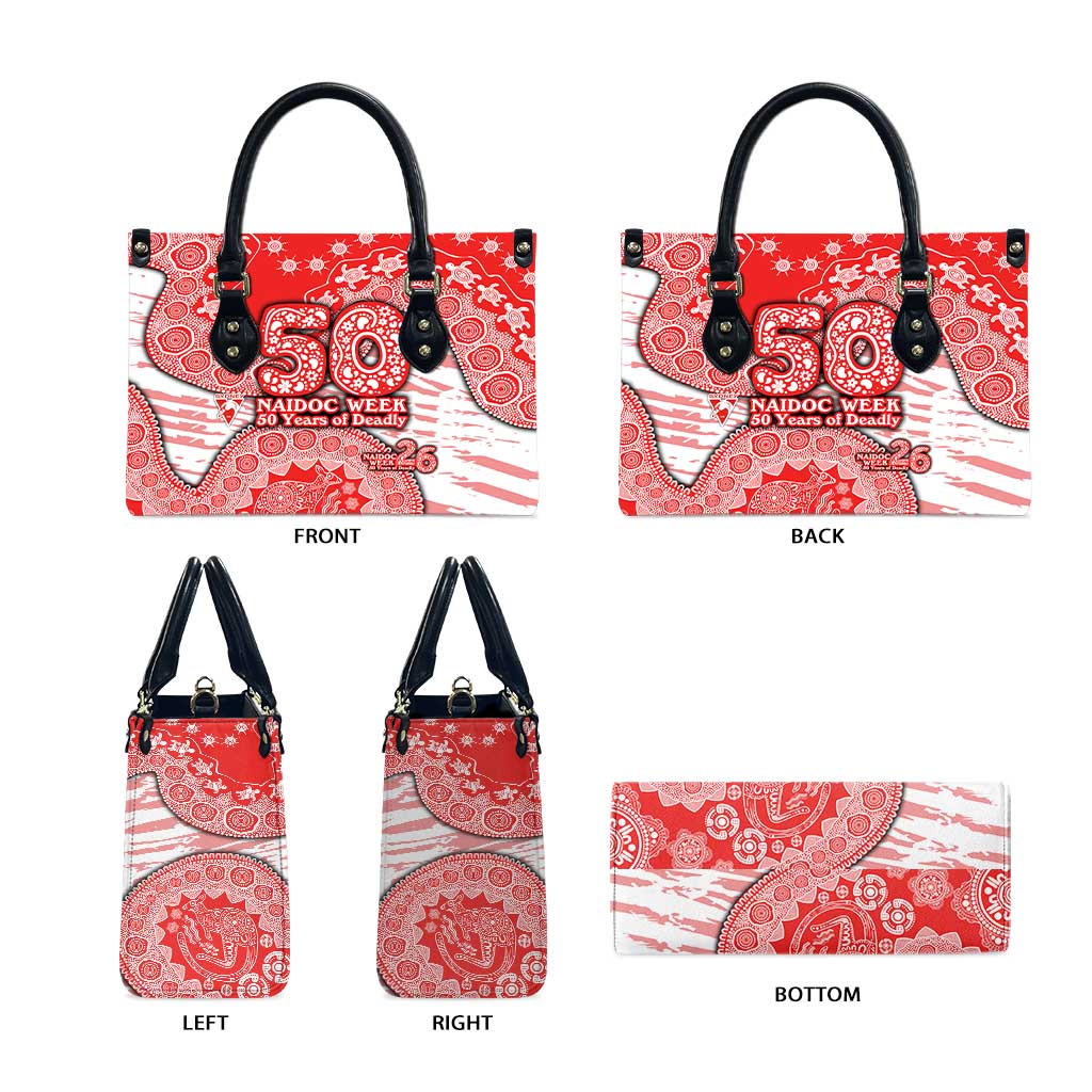 Sydney Swans NAIDOC Week 2026 Leather Bag Australian Aboriginal Dot Art Dreamtime Pattern Style