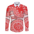 Sydney Swans NAIDOC Week 2026 Long Sleeve Button Shirt Australian Aboriginal Dot Art Dreamtime Pattern Style