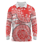 Sydney Swans NAIDOC Week 2026 Long Sleeve Polo Shirt Australian Aboriginal Dot Art Dreamtime Pattern Style