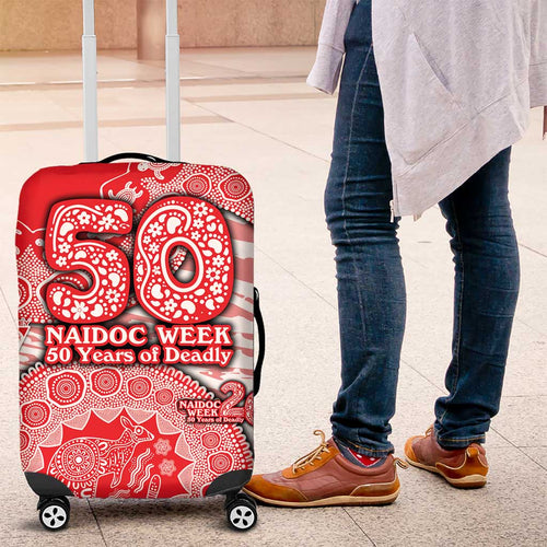 Sydney Swans NAIDOC Week 2026 Luggage Cover Australian Aboriginal Dot Art Dreamtime Pattern Style