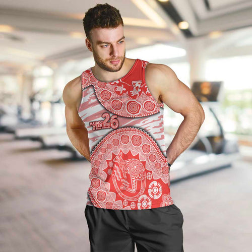 Sydney Swans NAIDOC Week 2026 Men Tank Top Australian Aboriginal Dot Art Dreamtime Pattern Style
