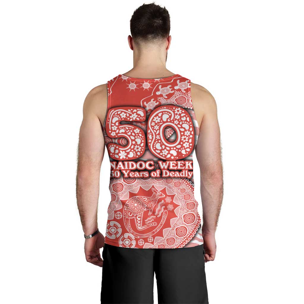 Sydney Swans NAIDOC Week 2026 Men Tank Top Australian Aboriginal Dot Art Dreamtime Pattern Style