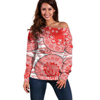 Sydney Swans NAIDOC Week 2026 Off Shoulder Sweater Australian Aboriginal Dot Art Dreamtime Pattern Style