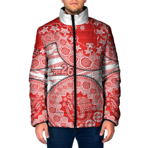Sydney Swans NAIDOC Week 2026 Padded Jacket Australian Aboriginal Dot Art Dreamtime Pattern Style