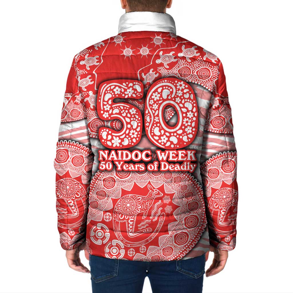 Sydney Swans NAIDOC Week 2026 Padded Jacket Australian Aboriginal Dot Art Dreamtime Pattern Style