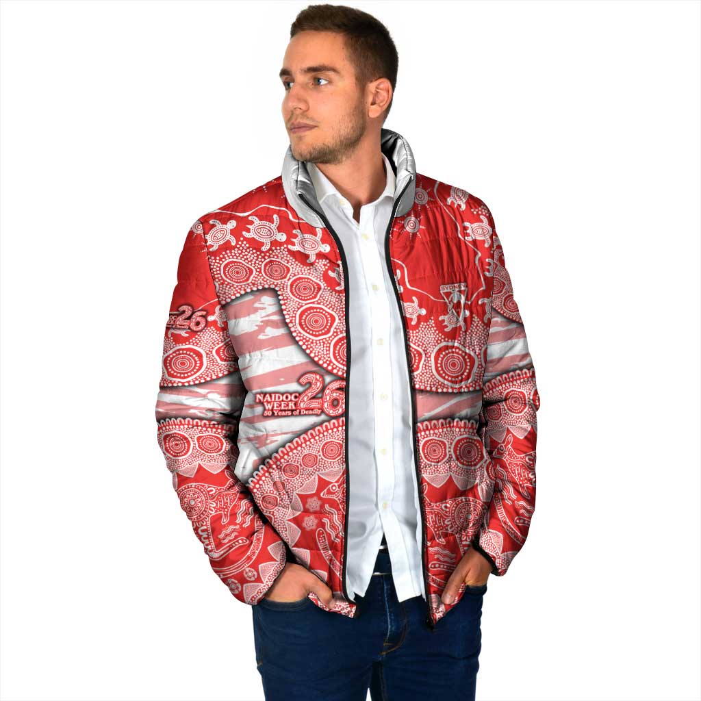 Sydney Swans NAIDOC Week 2026 Padded Jacket Australian Aboriginal Dot Art Dreamtime Pattern Style