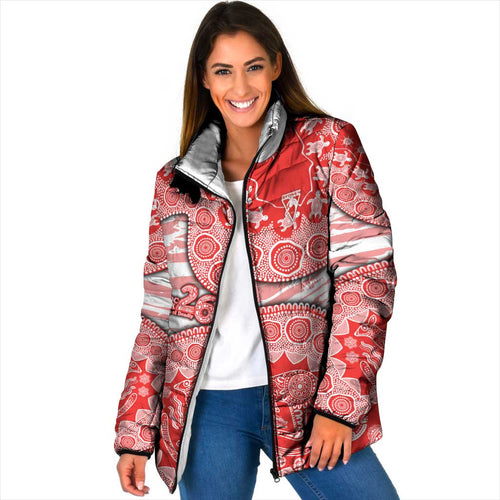 Sydney Swans NAIDOC Week 2026 Padded Jacket Australian Aboriginal Dot Art Dreamtime Pattern Style