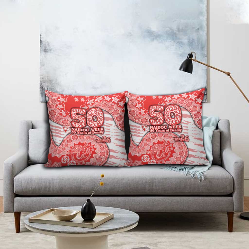 Sydney Swans NAIDOC Week 2026 Pillow Cover Australian Aboriginal Dot Art Dreamtime Pattern Style