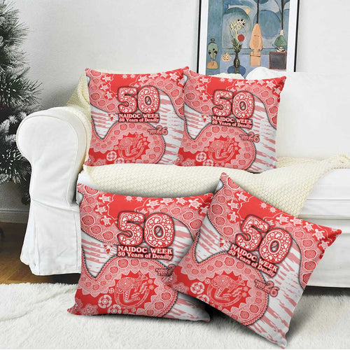 Sydney Swans NAIDOC Week 2026 Pillow Cover Australian Aboriginal Dot Art Dreamtime Pattern Style
