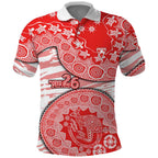 Sydney Swans NAIDOC Week 2026 Polo Shirt Australian Aboriginal Dot Art Dreamtime Pattern Style