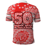 Sydney Swans NAIDOC Week 2026 Polo Shirt Australian Aboriginal Dot Art Dreamtime Pattern Style