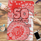 Sydney Swans NAIDOC Week 2026 Puzzle Australian Aboriginal Dot Art Dreamtime Pattern Style