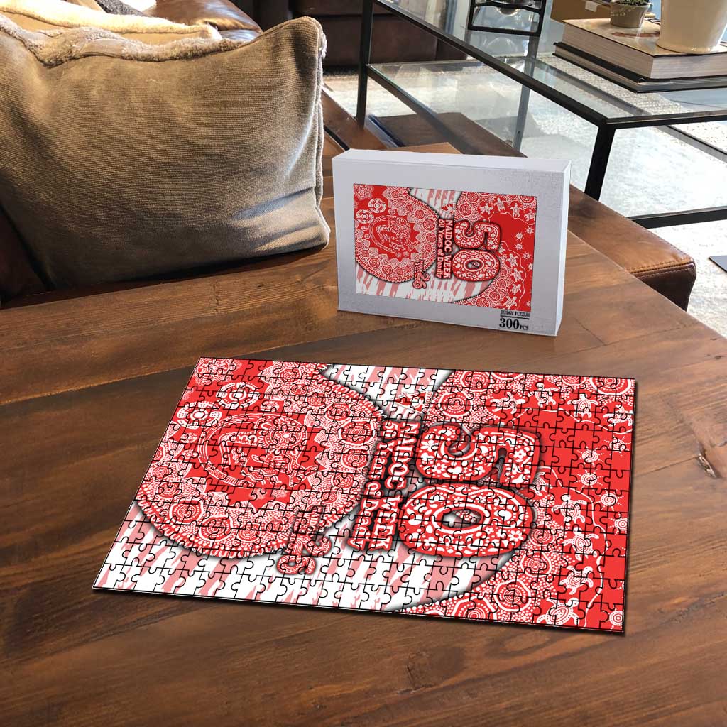 Sydney Swans NAIDOC Week 2026 Puzzle Australian Aboriginal Dot Art Dreamtime Pattern Style