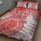 Sydney Swans NAIDOC Week 2026 Quilt Bed Set Australian Aboriginal Dot Art Dreamtime Pattern Style