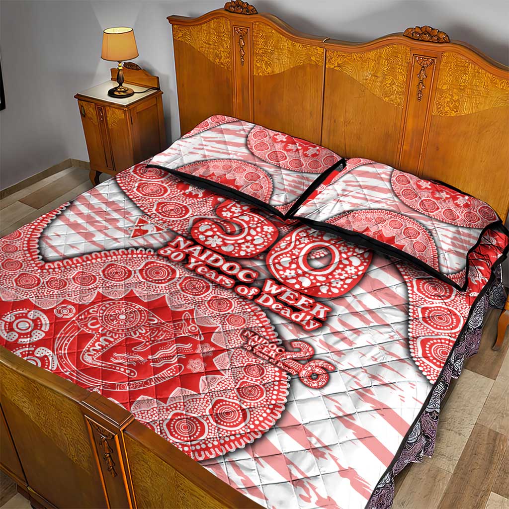 Sydney Swans NAIDOC Week 2026 Quilt Bed Set Australian Aboriginal Dot Art Dreamtime Pattern Style