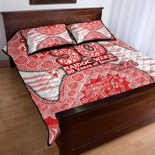 Sydney Swans NAIDOC Week 2026 Quilt Bed Set Australian Aboriginal Dot Art Dreamtime Pattern Style