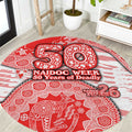 Sydney Swans NAIDOC Week 2026 Round Carpet Australian Aboriginal Dot Art Dreamtime Pattern Style