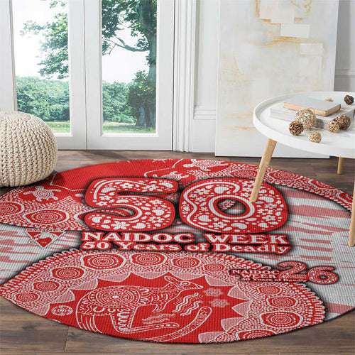 Sydney Swans NAIDOC Week 2026 Round Carpet Australian Aboriginal Dot Art Dreamtime Pattern Style