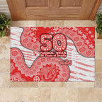Sydney Swans NAIDOC Week 2026 Rubber Doormat Australian Aboriginal Dot Art Dreamtime Pattern Style