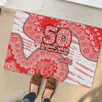 Sydney Swans NAIDOC Week 2026 Rubber Doormat Australian Aboriginal Dot Art Dreamtime Pattern Style