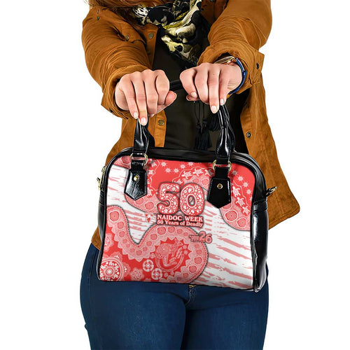 Sydney Swans NAIDOC Week 2026 Shoulder Handbag Australian Aboriginal Dot Art Dreamtime Pattern Style