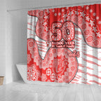 Sydney Swans NAIDOC Week 2026 Shower Curtain Australian Aboriginal Dot Art Dreamtime Pattern Style