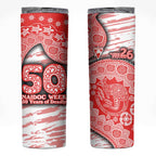 Sydney Swans NAIDOC Week 2026 Skinny Tumbler Australian Aboriginal Dot Art Dreamtime Pattern Style