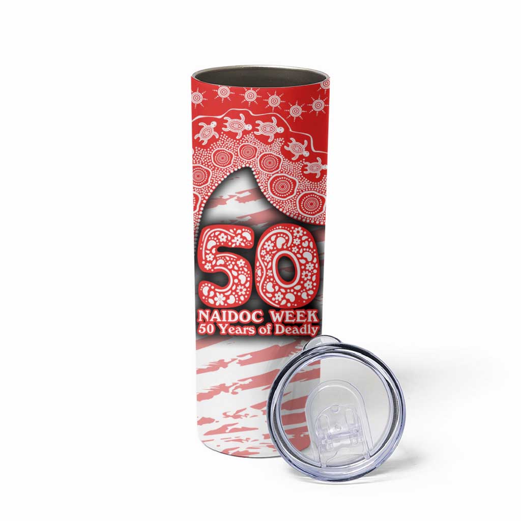 Sydney Swans NAIDOC Week 2026 Skinny Tumbler Australian Aboriginal Dot Art Dreamtime Pattern Style