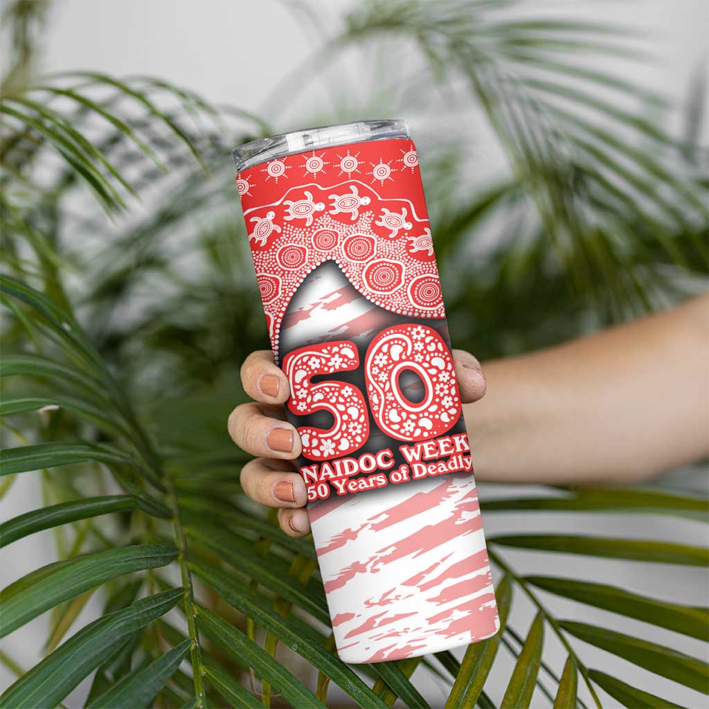 Sydney Swans NAIDOC Week 2026 Skinny Tumbler Australian Aboriginal Dot Art Dreamtime Pattern Style