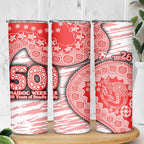Sydney Swans NAIDOC Week 2026 Skinny Tumbler Australian Aboriginal Dot Art Dreamtime Pattern Style
