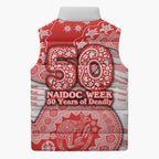 Sydney Swans NAIDOC Week 2026 Sleeveless Puffer Jacket Australian Aboriginal Dot Art Dreamtime Pattern Style