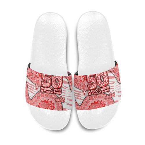 Sydney Swans NAIDOC Week 2026 Slide Sandals Australian Aboriginal Dot Art Dreamtime Pattern Style