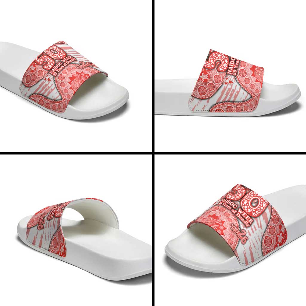 Sydney Swans NAIDOC Week 2026 Slide Sandals Australian Aboriginal Dot Art Dreamtime Pattern Style