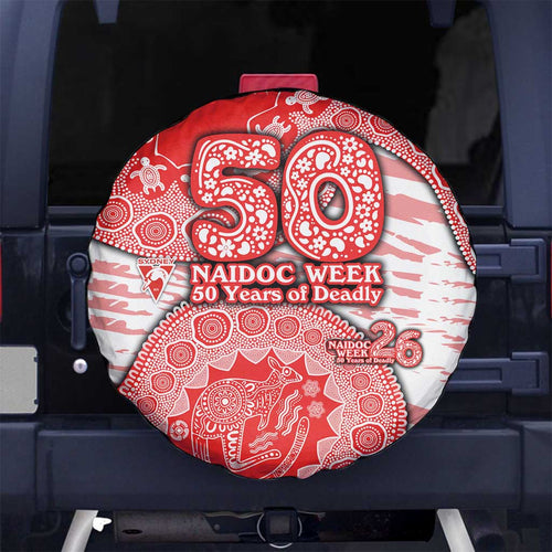 Sydney Swans NAIDOC Week 2026 Spare Tire Cover Australian Aboriginal Dot Art Dreamtime Pattern Style