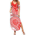 Sydney Swans NAIDOC Week 2026 Summer Maxi Dress Australian Aboriginal Dot Art Dreamtime Pattern Style