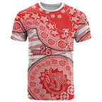 Sydney Swans NAIDOC Week 2026 T Shirt Australian Aboriginal Dot Art Dreamtime Pattern Style