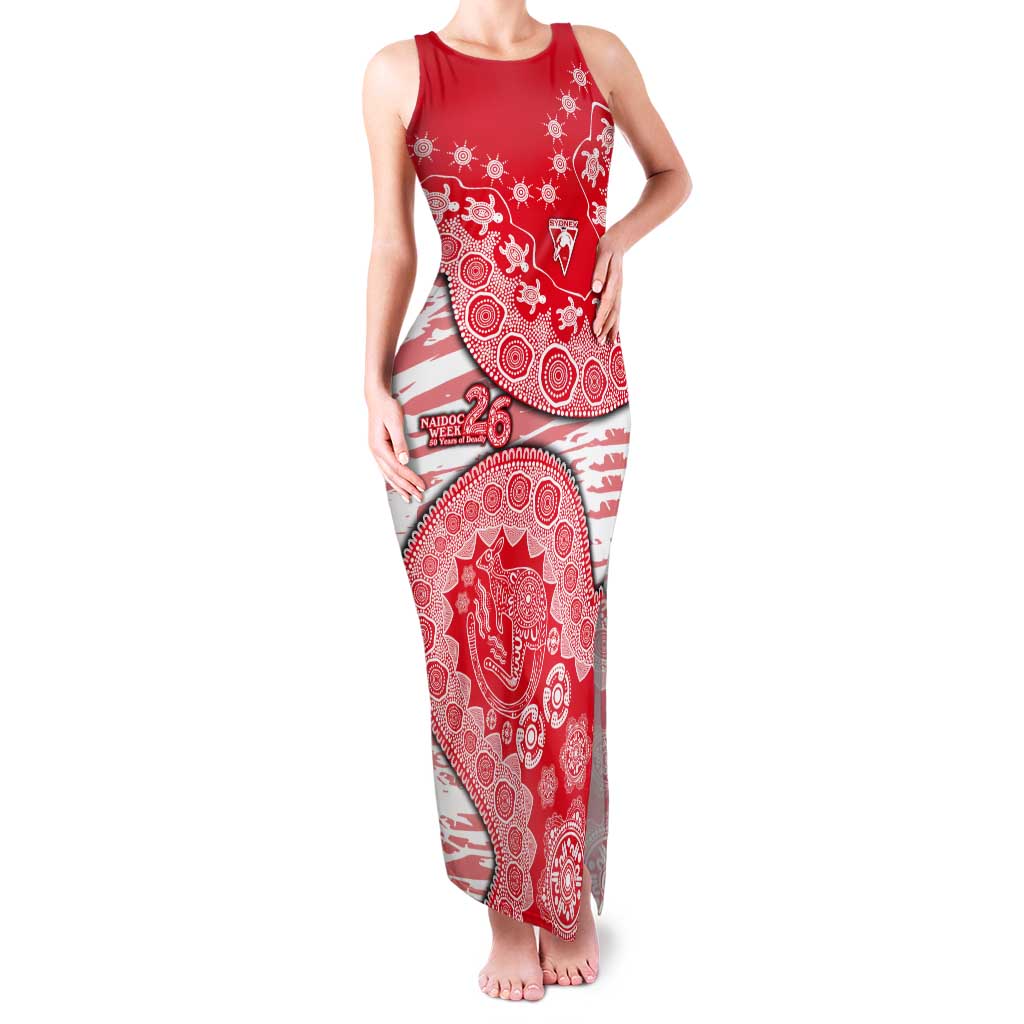 Sydney Swans NAIDOC Week 2026 Tank Maxi Dress Australian Aboriginal Dot Art Dreamtime Pattern Style