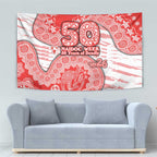 Sydney Swans NAIDOC Week 2026 Tapestry Australian Aboriginal Dot Art Dreamtime Pattern Style